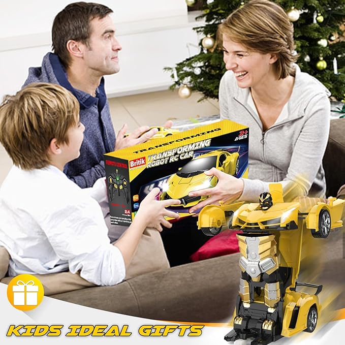 Transform Remote Control Car Toy for Kids 4 5 6 7 8 Remote Control Car for Boys 4-7 Transform Cars for Boys 4-6 Toy Car 5 Year Old Boy Toys for 3 4 5 6 7 8 9 10 11 12 Years Old Boy