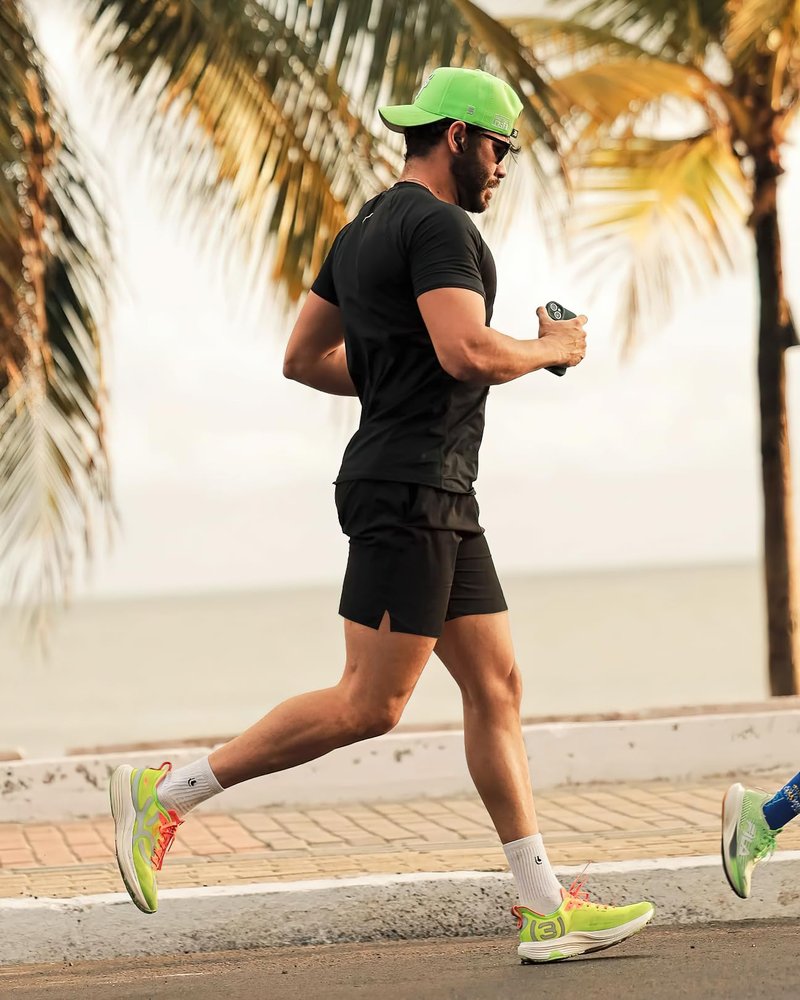 Lempue 2 Pack Mens Athletic Workout Shorts 7 Inch Quick Dry Gym Shorts with Pockets, Sports Tennis Running Shorts for Men