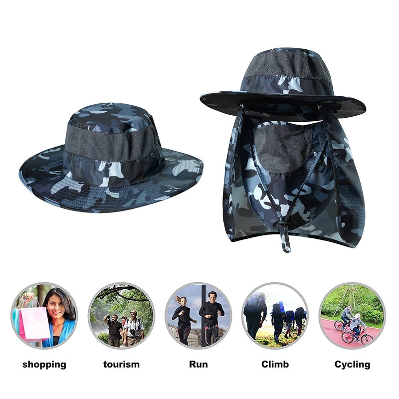 KOOLSOLY Fishing Hat,Sun Cap with UPF 50+ Sun Protection and Neck Flap,for Man and Women