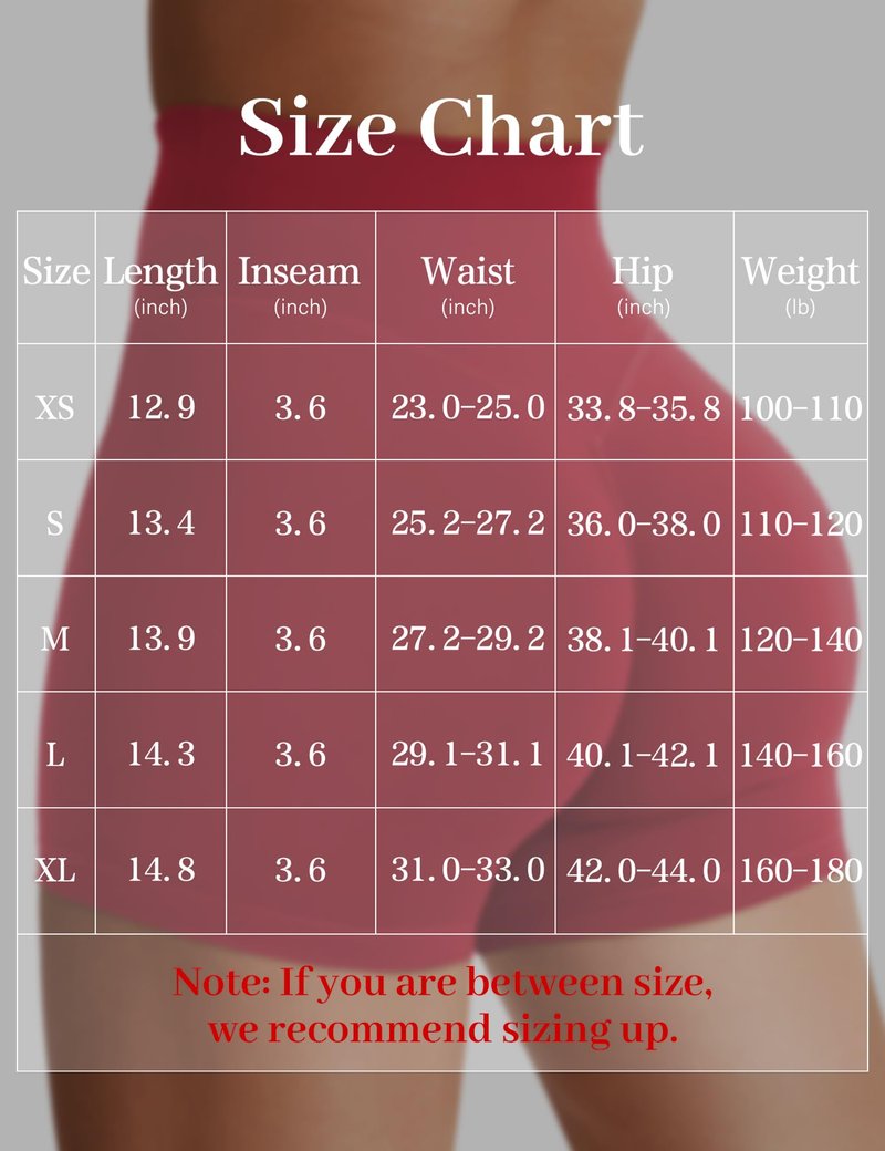 YEOREO Women's Biker Shorts 3.6" / 4.5" / 6" Workout Gym Shorts High Waist Tummy Control Hidden Scrunch Running Yoga Maroon