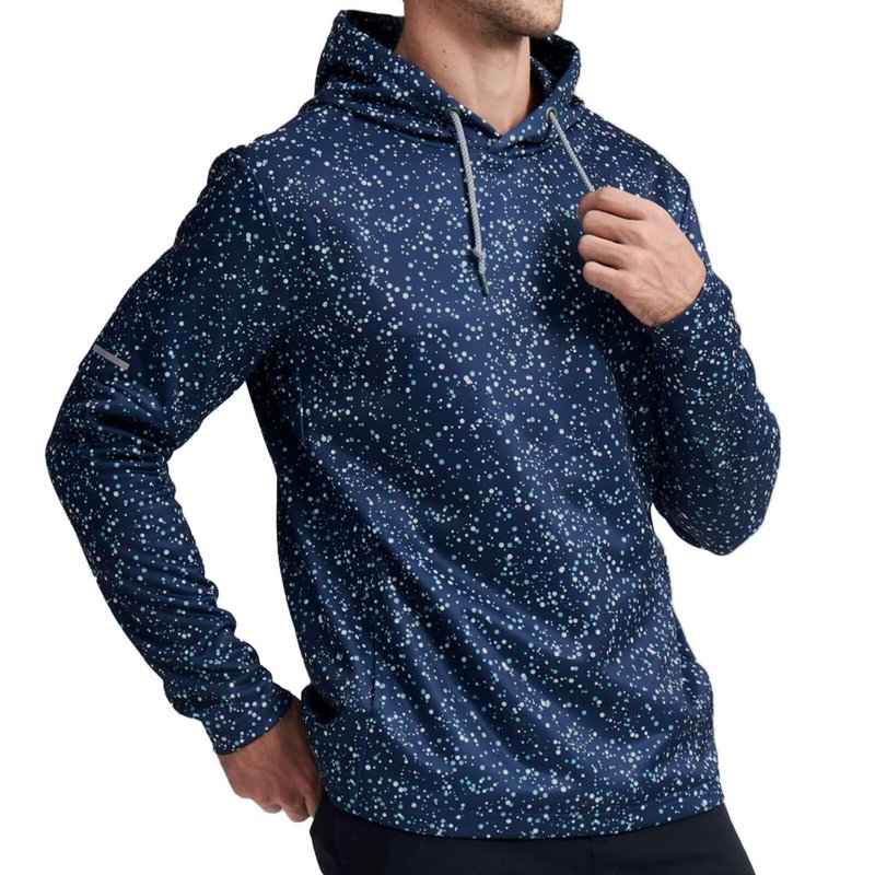 M MAELREG Hoodies for Men Golf Hooded Sweatshirts Dry Fit Lightweight Full Print Pocket Mens Hoodies Pullover Polka Dots