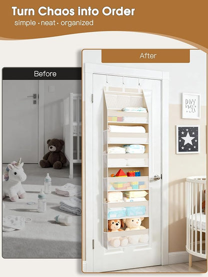 Criusia Over the Door Organizer, 6-Shelf Closet Hanging Storage