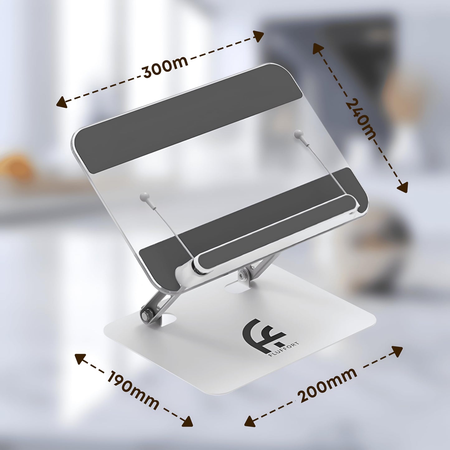 Amazon BESIGN Acrylic Book Stand for Reading, Adjustable Holder with Rotating Base & Page Clips, Foldable Desktop Stand for Textbooks, Cookbooks, Laptops, Tablets, Music Sheets, Recipes