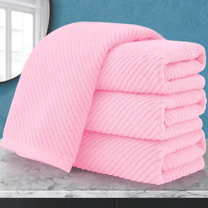 VOOVA & MOVAS Pink Bathroom Hand Towels Set of 4, Large 18" x 28"