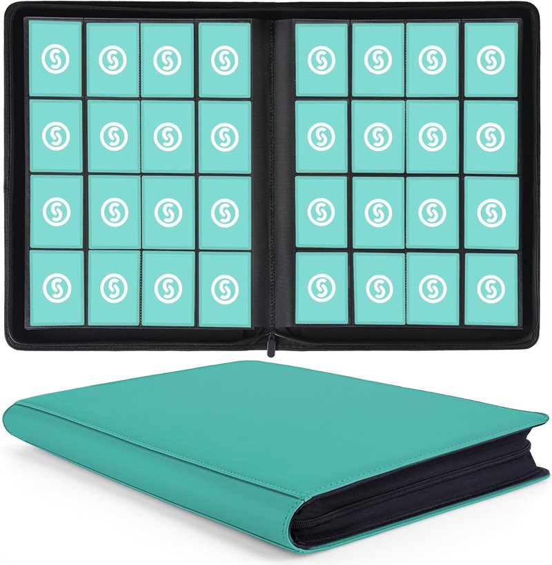 Premium 1000+ Pockets Trading Card Binder - Ringless Side Loading Album for MTG, TCG & Sports Cards | Blue