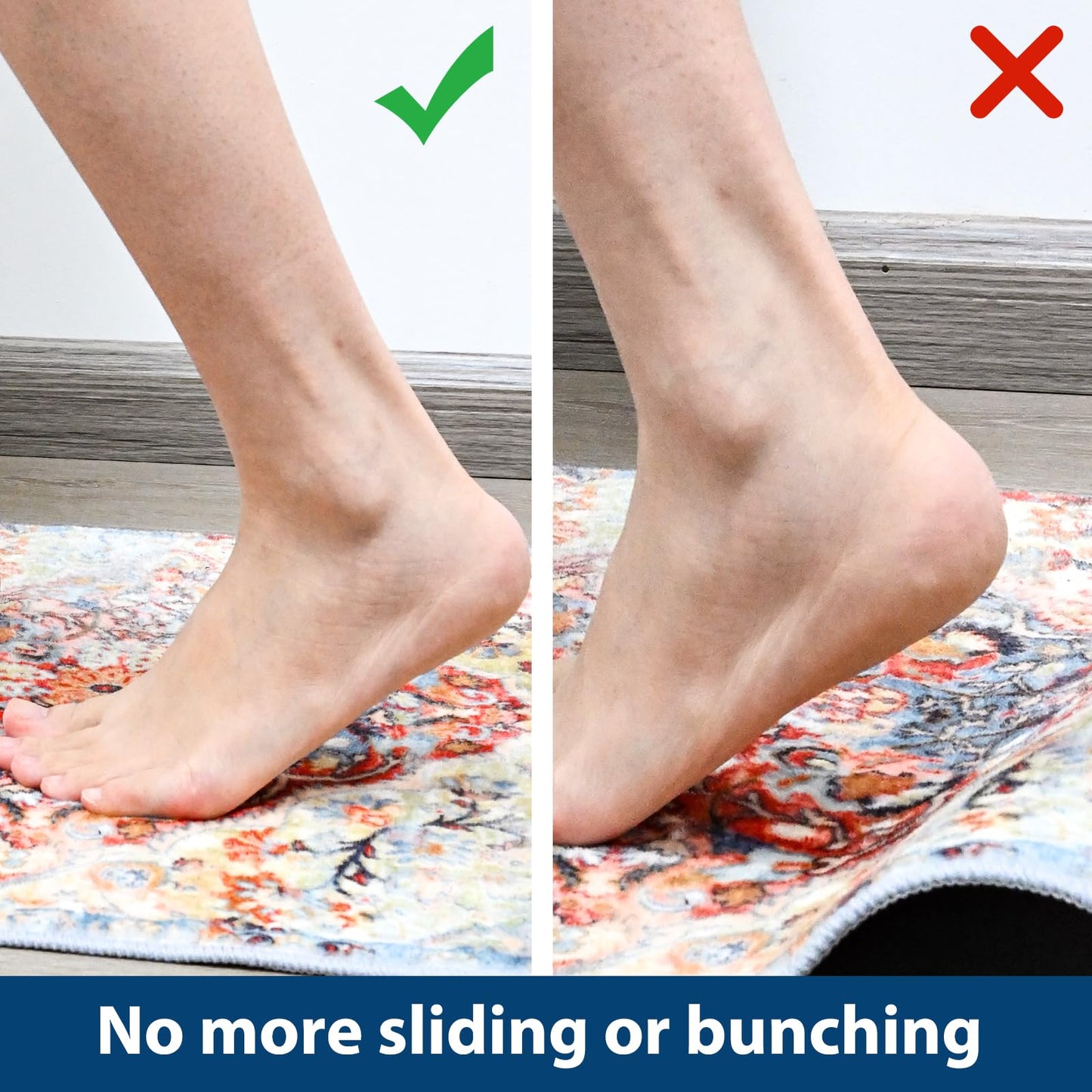 Non Slip Rug Pad Gripper for Hardwood Floors, 8x10 Extra Thick Carpet Pads for Area Rugs, Under Carpet Anti Slip Mat, Keep Your Rugs Safe and in Place