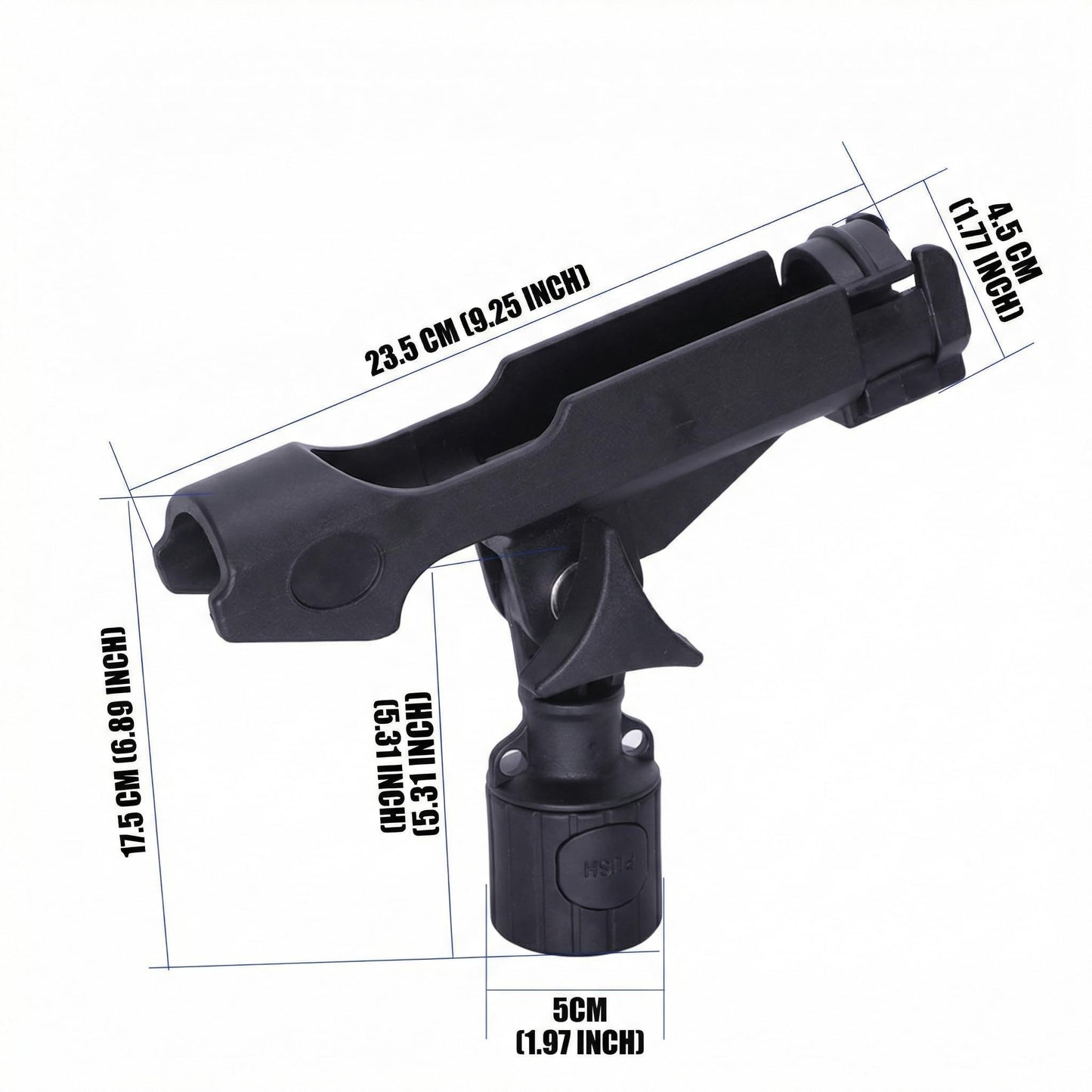OHiZVZV 2 - Pack Kayak Rod Holder, Fishing Rod Holders for Boat, Essential Kayak Fishing Accessories & Fishing Accessories