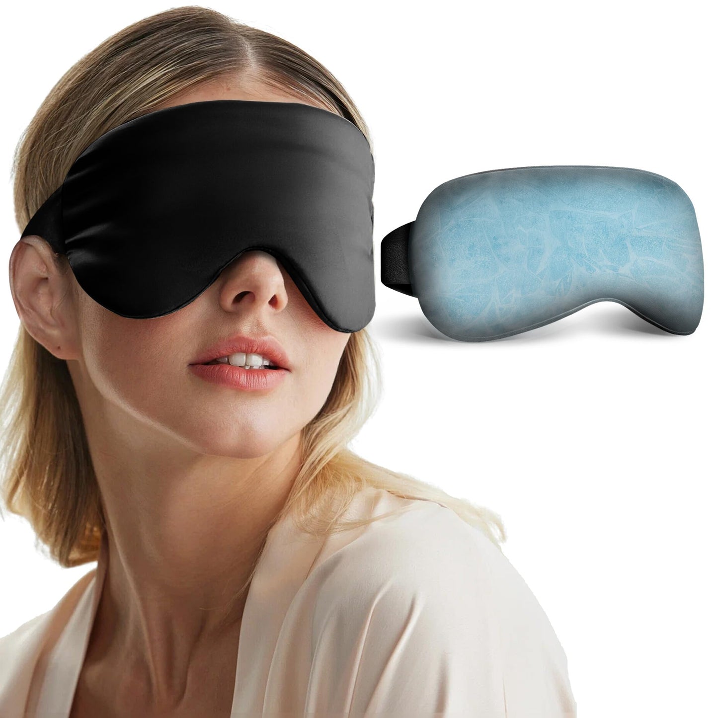 Coolig Eye Mask for Puffy Eyes: Fsa Eligible Items Hsa, Cold Compress for Migraines Headache After Surgery & Puffiness, Reusable Face Ice Pack Gel Sleep Mask for Dark Circles, Relaxing Gifts(Purple)