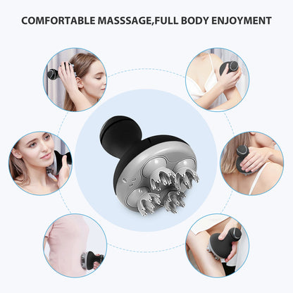 COMFIER Electric Scalp Massager with Mutlti-Modes Vibration, Portable Handheld Head Scratcher for Hair Growth,Waterproof Head Massager for Full Body,Dog Cat Massager for Deep Clean and Stress Relax