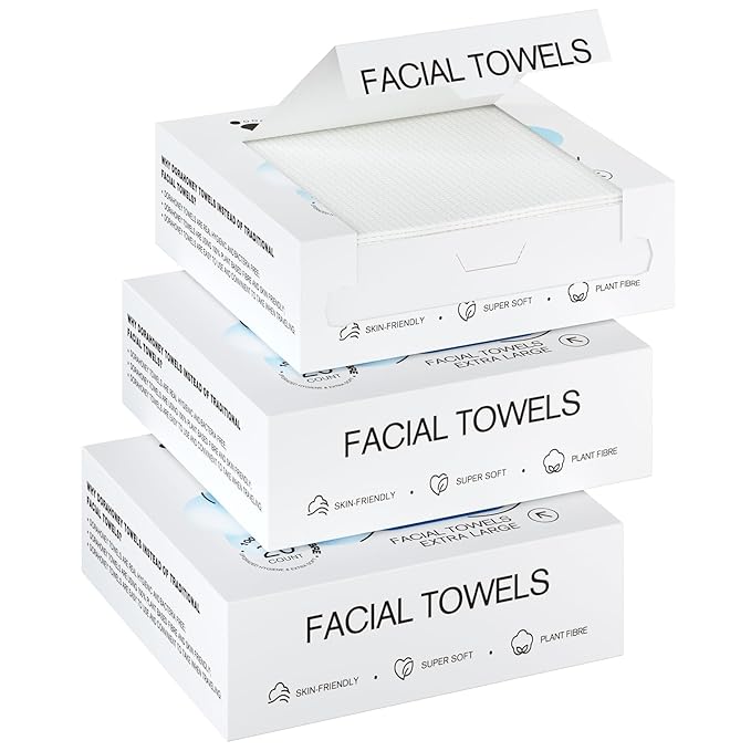 Disposable Face Towels Travel, Ultra Soft Facial Towels