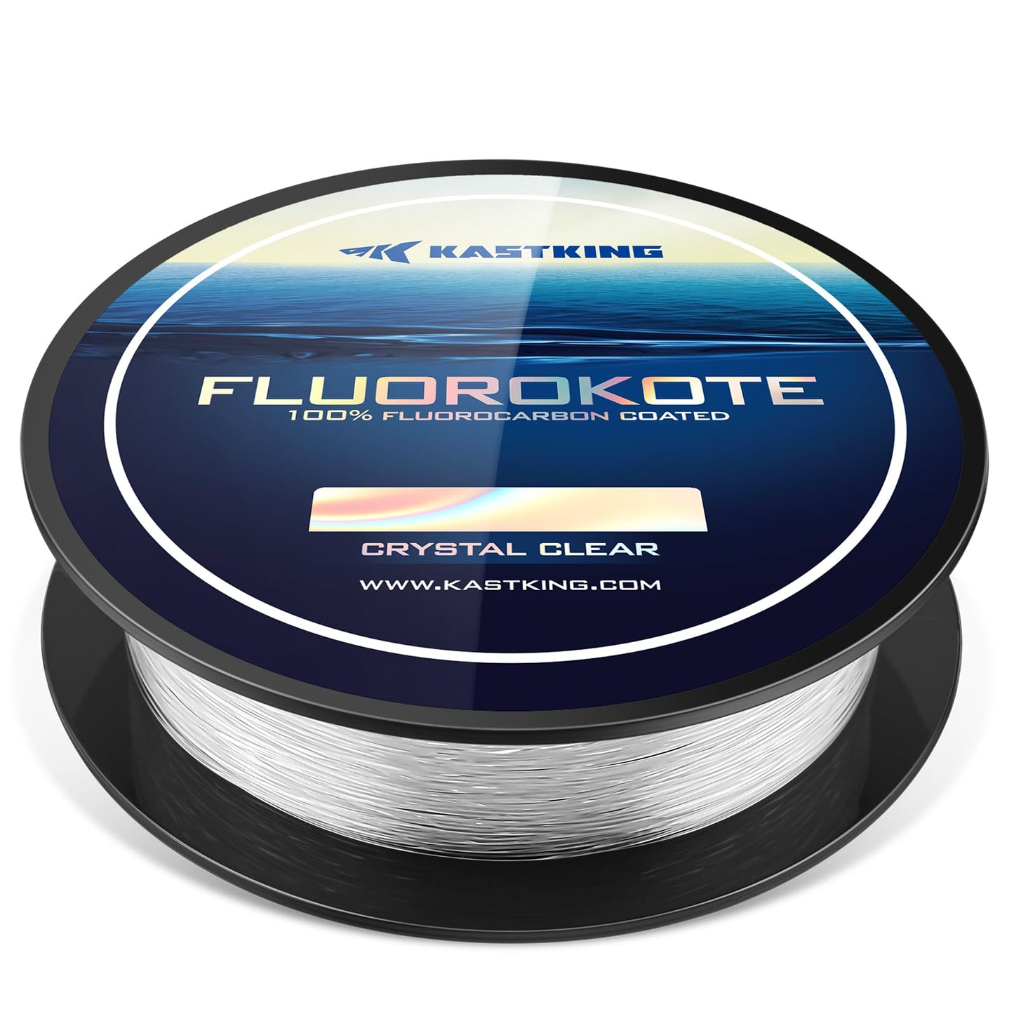 KastKing Fluorokote 100% Fluorocarbon Coated Fishing Line, Fluorocarbon Leader, Extreme Clarity,Fast Sinking,Shock Resistant, High Abrasion Resistance
