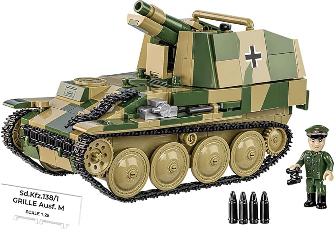 COBI Historical Collection WWII STURMPANZER 38(t) Grille Ausf. M Building Set 720 Pieces