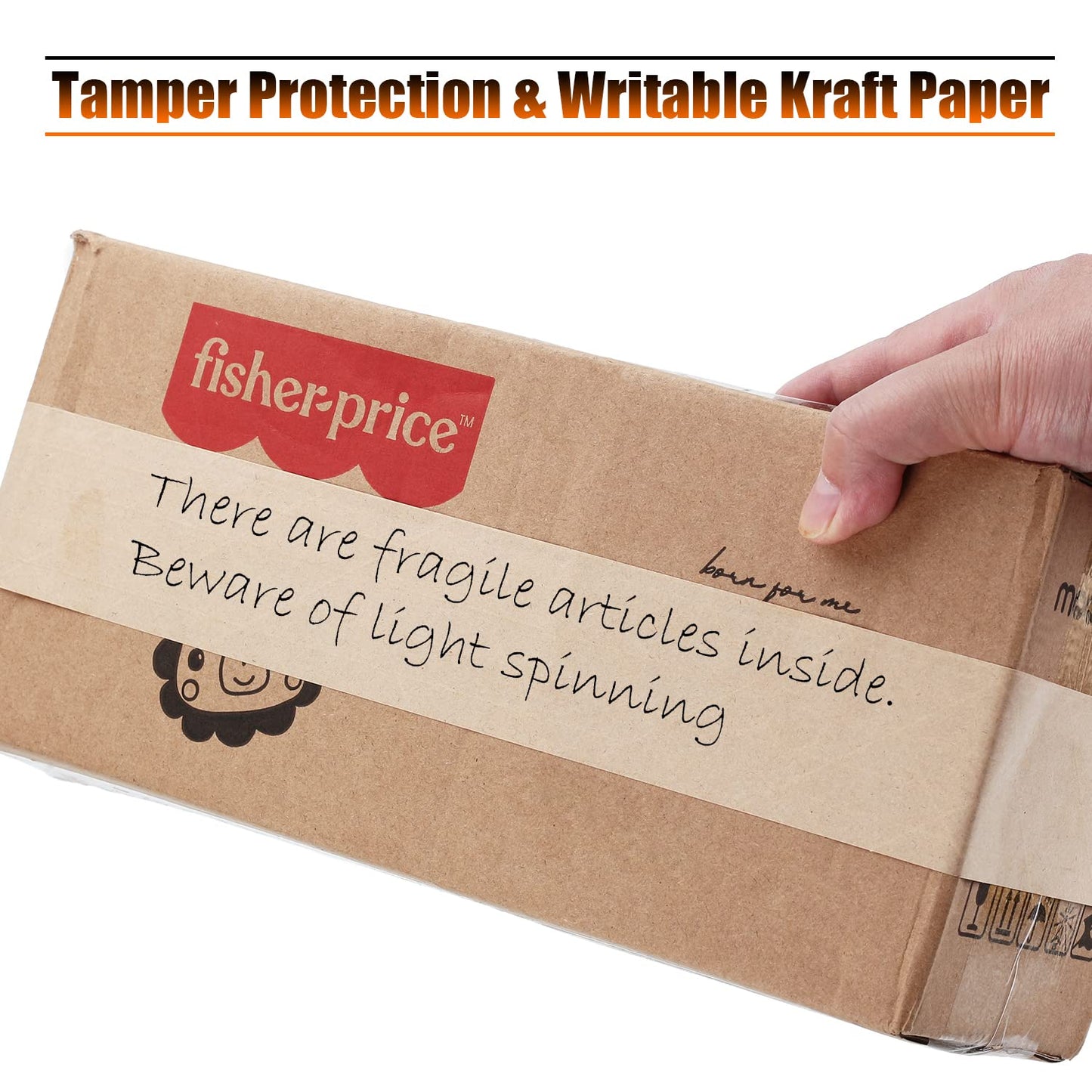 LLPT Kraft Paper Gummed Tape 2.75” x 66 Yards 4 Pack Reinforced Fiberglass Water Activated Kraft Tape Brown Packing Tape Heavy Duty for Mailing Shipping Sealing Boxes (PGB7060R04)