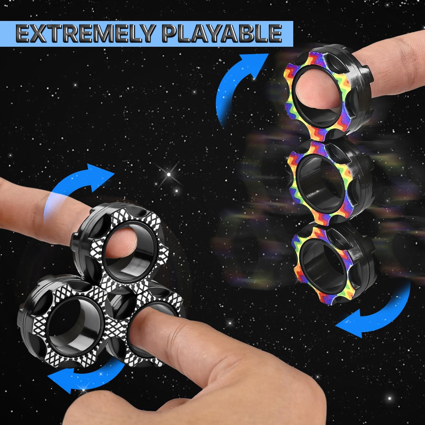 5PC Fidget Toys Adults Set Fidgets for Classroom Must Have Autism Sensory Pack Figette Cube ADHD Special Treasure Prize Tool Stress Relief Desk Cool Gadget for Kid Easter Basket Stuffers for Teen Boys