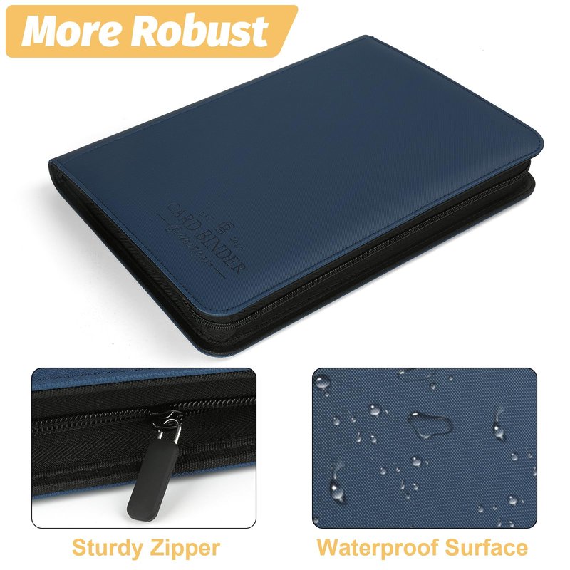 Foalgo Trading Card Binder, Card Collection Binder Album Folder with 540 Side Loading Pockets, 9 Pocket Trading Card Album Folder for TGC,MTG, Baseball Cards, Yugioh