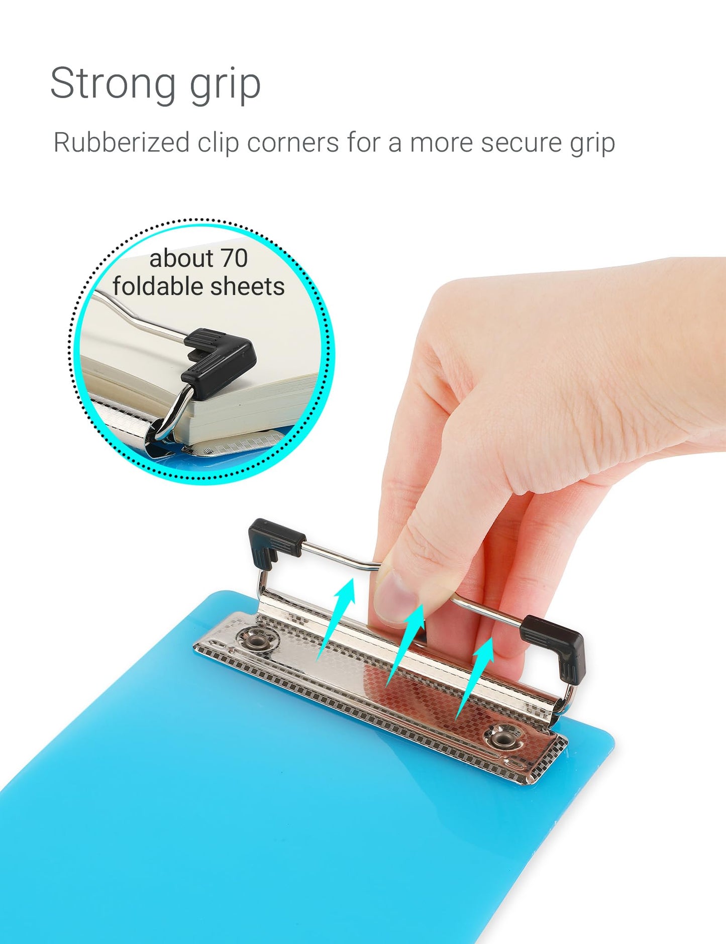 Mymazn Mini Clipboards, 4.7x7.3 Inch Portable Plastic Clipboards for Receipts & Orders, Ideal for Warehouse, Office, School & Outdoor Work (10-Pack)