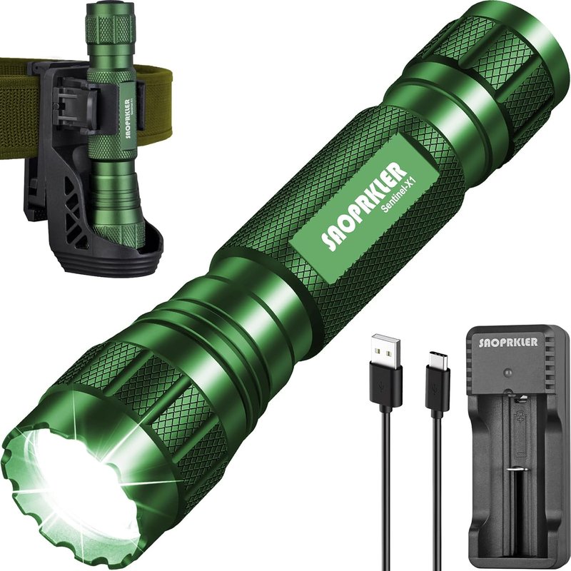 Tactical Flashlight 1200 Lumen - Premium LED Police Flashlight with Holster | Ideal for Law Enforcement & Duty Use
