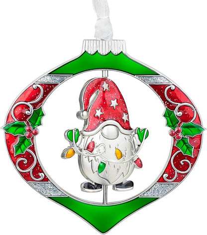 Laraine Christmas Tree Ornaments – 2025 Decorative Rotation Hanging Pendant of Car Charm Holiday Keepsake Gift Home Decor (Gnome (2025))