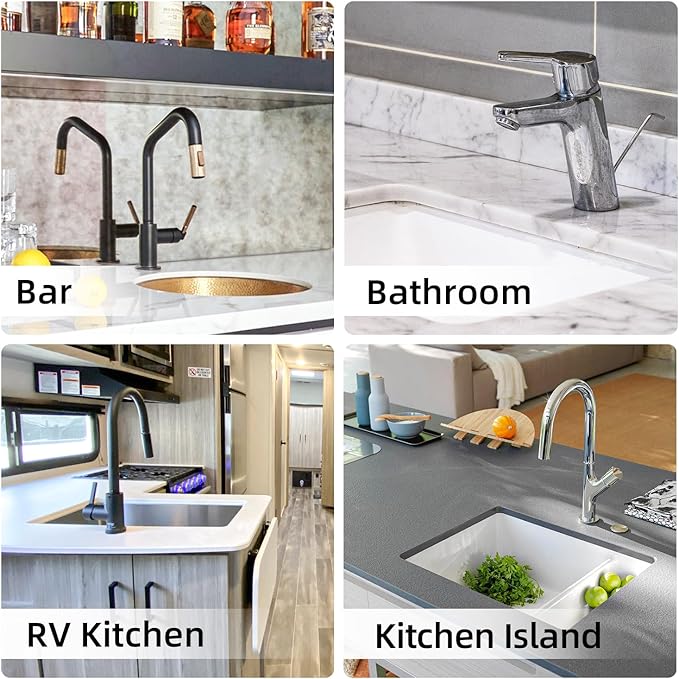 LOPNUR Faucet Mat for Kitchen Sink Protectors, 29 Inch Extra Long Kitchen Sink