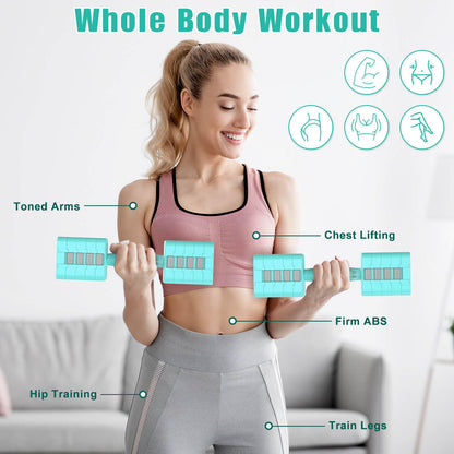 Adjustable Dumbbells Set of 2, 5-in-1 Adjustable Weight Dumbbells for Women/Men, 3lb/5lb/7lb/9lb/11lb Dumbbell Weights Set for Home Gym Workout