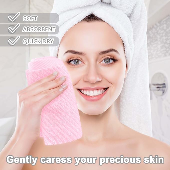 VOOVA & MOVAS Towels for Face, Luxury Hand Towels Set of 6, Fluffy Facial
