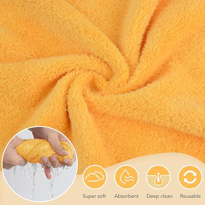 Microfiber Face Cloth Reusable Makeup Remover Facial Cleansing Towel Ultra Soft