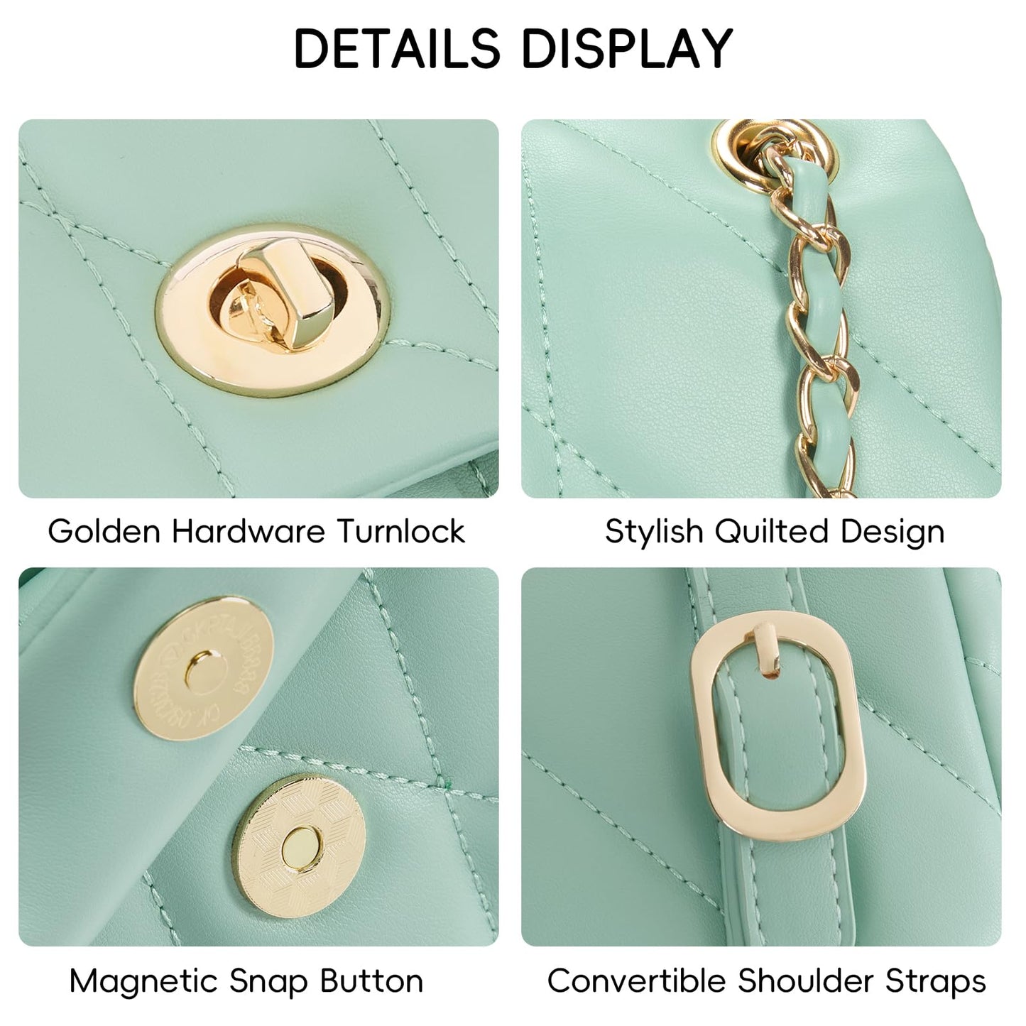 CLUCI Crossbody Bag for Women PU Leather Shoulder Bag, Convertible Small Tabby Backpack Purse for Travel
