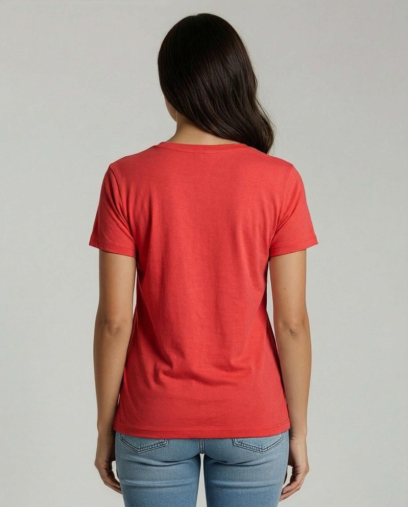 Real Essentials 4 Pack: Women's Cotton Short Sleeve T-Shirt - Casual Scoop Crew Neck Tops Tee (Available in Plus Size) - Set 6,XL