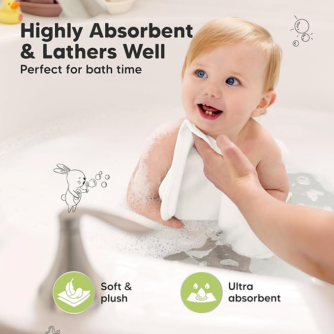 6-Pack Baby Washcloths