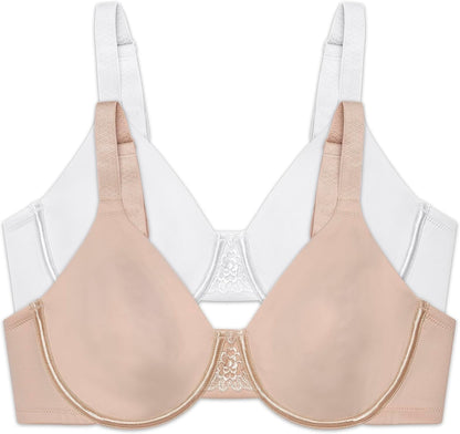 Vanity Fair Women's Beauty Back Smoothing Minimizer Bra, Minimizes Bust Line up to 1.5", Non Padded Cups up to H
