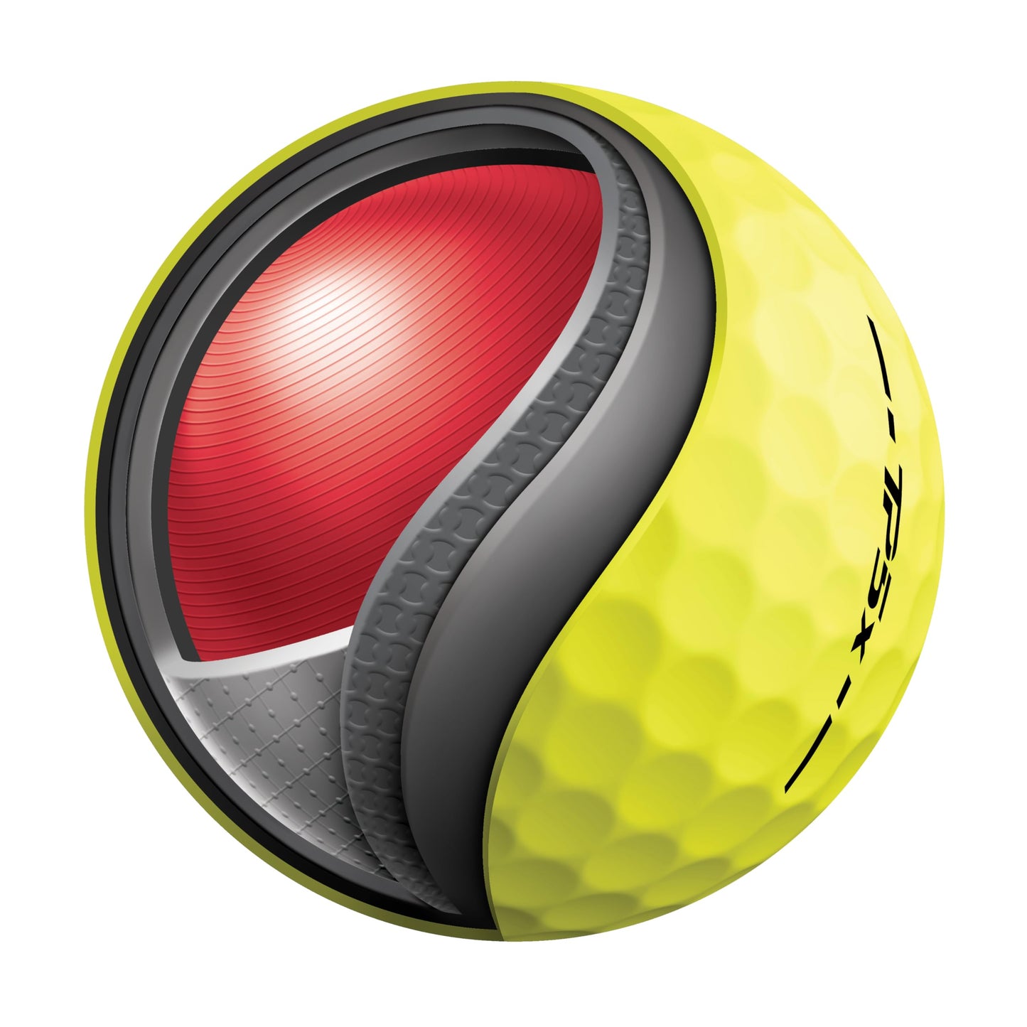 TaylorMade Men's TP5x Golf Balls - Yellow