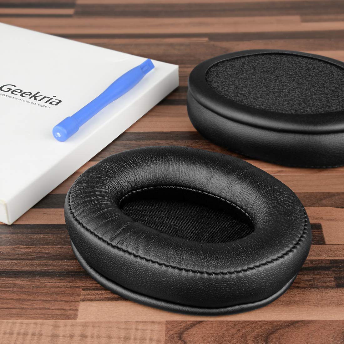Geekria Replacement Ear Pads Compatible with Sennheiser HD280, HD280-Pro, HD281, HMD280, HMD281 Headphones, Ear Cushions with Video Guide (Black)