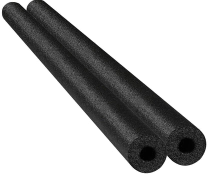 2-Pack Black Floating Pool Noodles Foam Tube 2-Pack, Thick Hollow Noodles for Floating in The Swimming Pool, 52" Inches Long