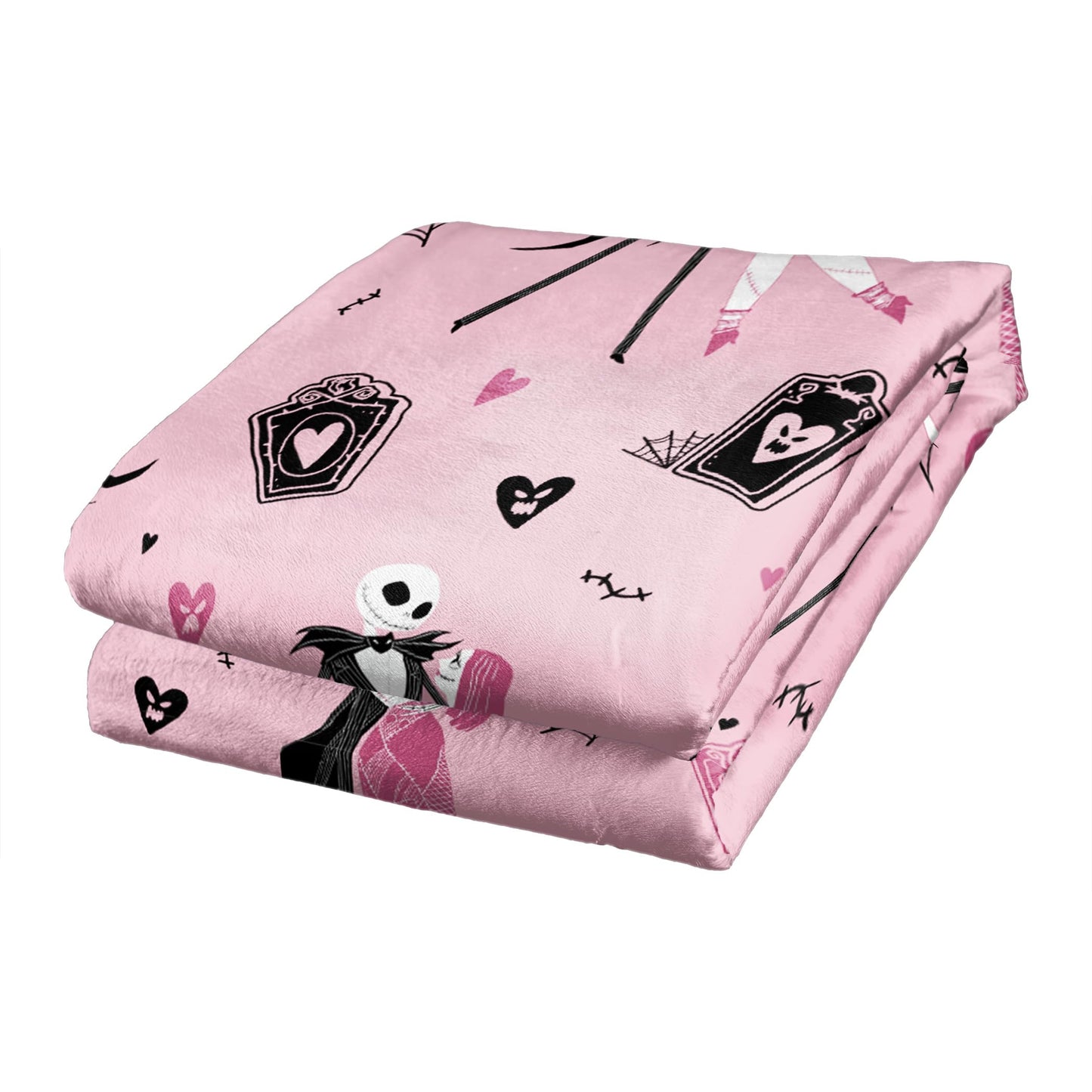 Disney Nightmare Before Christmas Silk Touch Throw Misfit Tango 50" x 70" Fleece Blanket