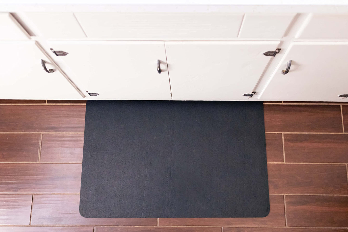 We Sell Mats Multi-Purpose Recycled Rubber Floor Mat for Indoor or Outdoor Use, Utility Mat for Entryway, Tool Bench, Garage, Under-Sink, Patio, and Door Mat; 24”x36”, Black - Made in the USA