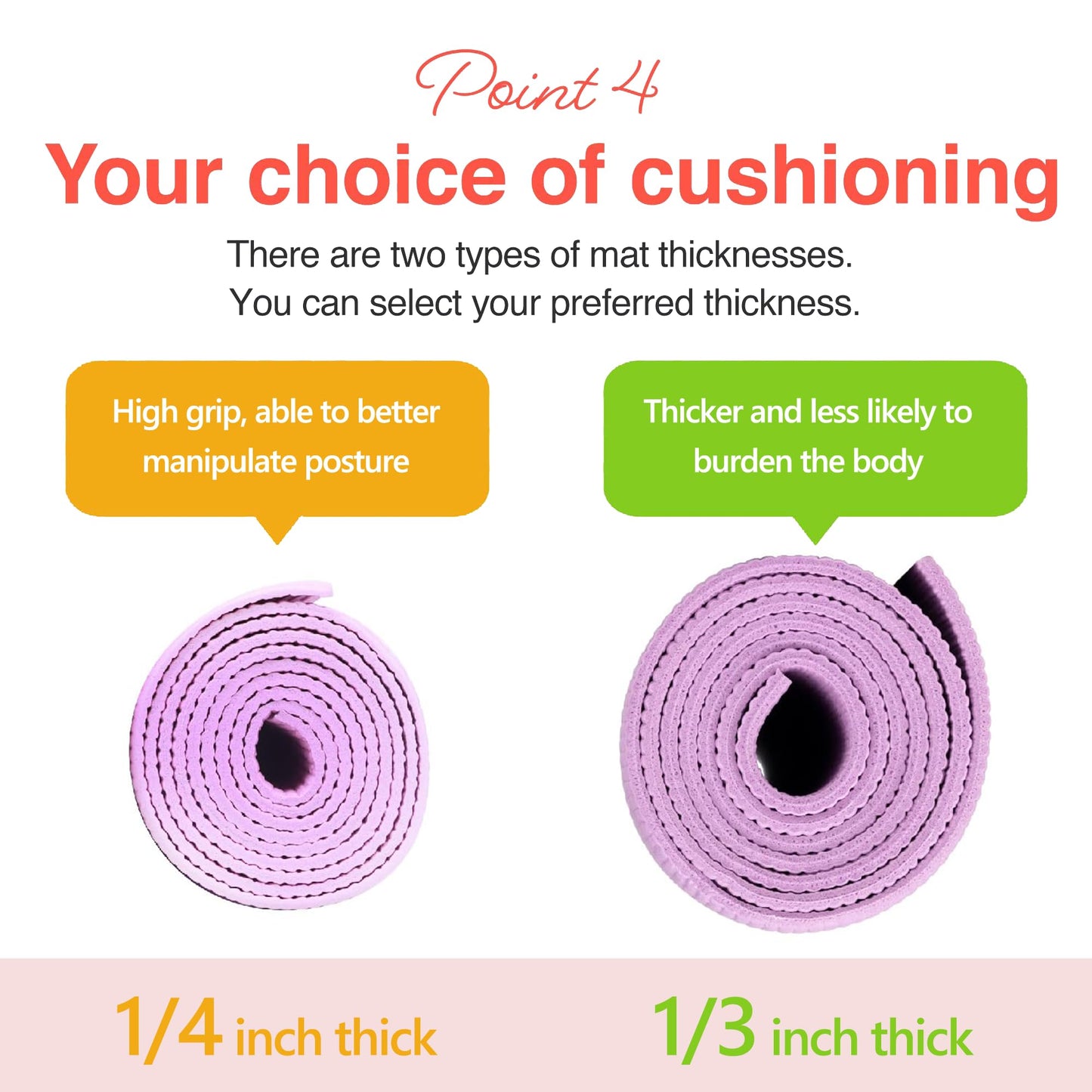 PrimasoleLight Green‌ Non Toxic Yoga Mat with Poses - 68"Lx24"Wx1/4 Inch Non-Slip Workout Mats for Home, At Home Workout Mat with Carry Strap for Yoga Pilates PSS91NH044NA