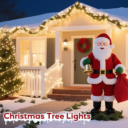 Hishine Outdoor Christmas Lights 82FT 1000LED, String Lights Indoor 8 Modes Waterproof Plug in Christmas Tree Light for Holiday, Warm White