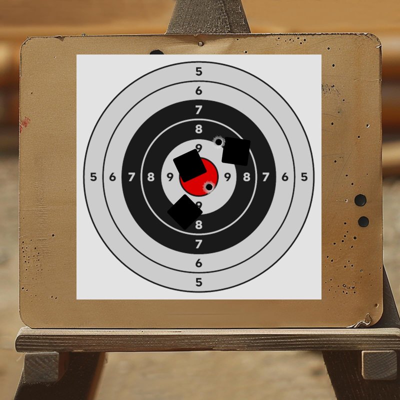 Egaageoi 0.87" Self-Adhesive Target Pasters for Shooting Training, Target Practice, Archery Range - with Writable Surface, Weather-Resistant Hold - Compatible with USPSA, IPSC, IDPA - 1/2/4000 Count