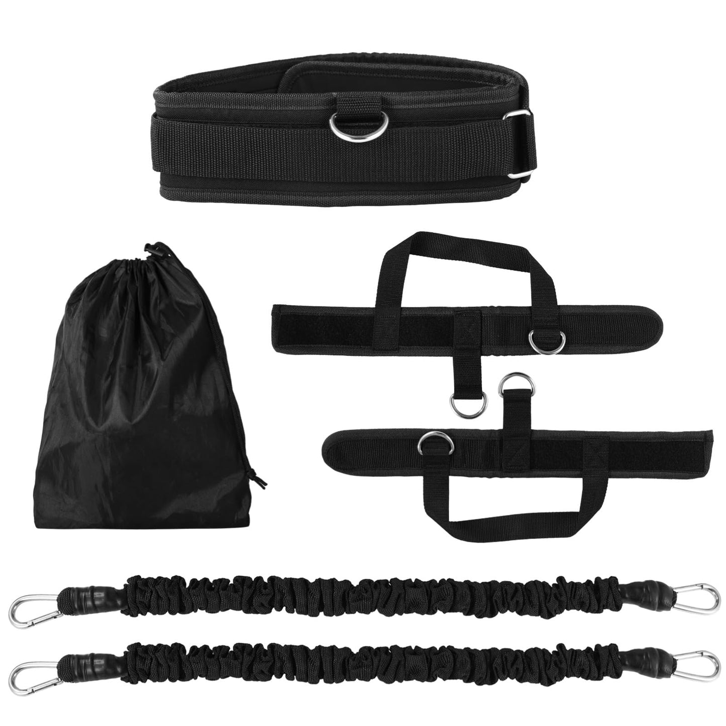 COSYOO Vertical Jump Trainer, Leg Strength Resistance Belt, Jump Training Equipment, Adjustable Leg Strength Training Belt for Basketball, Volleyball, Football, Tennis, Squat and Agility Workouts (C)