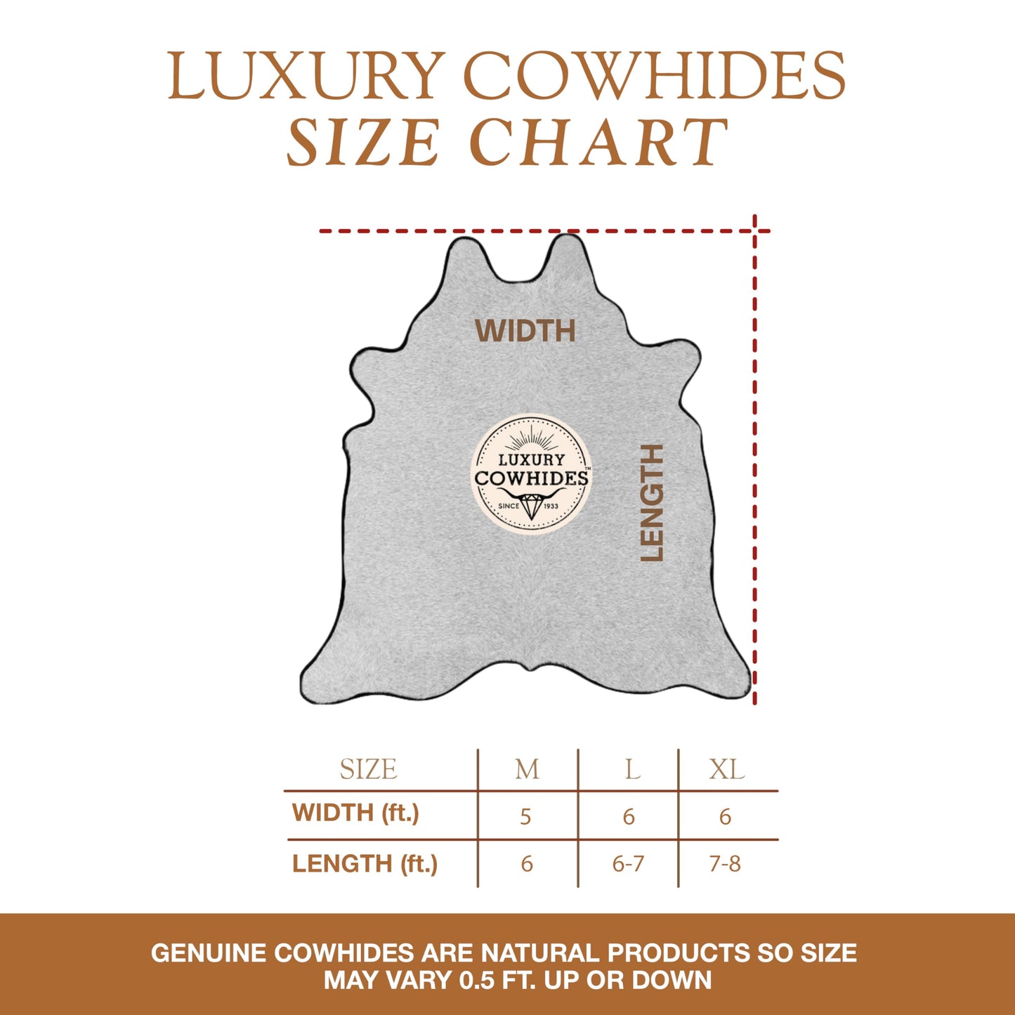 Sunshine Cowhides 100% Genuine Palomino White and Beige Cowhide Rug - Modern Style Animal Skin Rug & Floor Carpet for Living Room, Bedroom, Kitchen & More - Extra Large (6x7-8 Ft.)