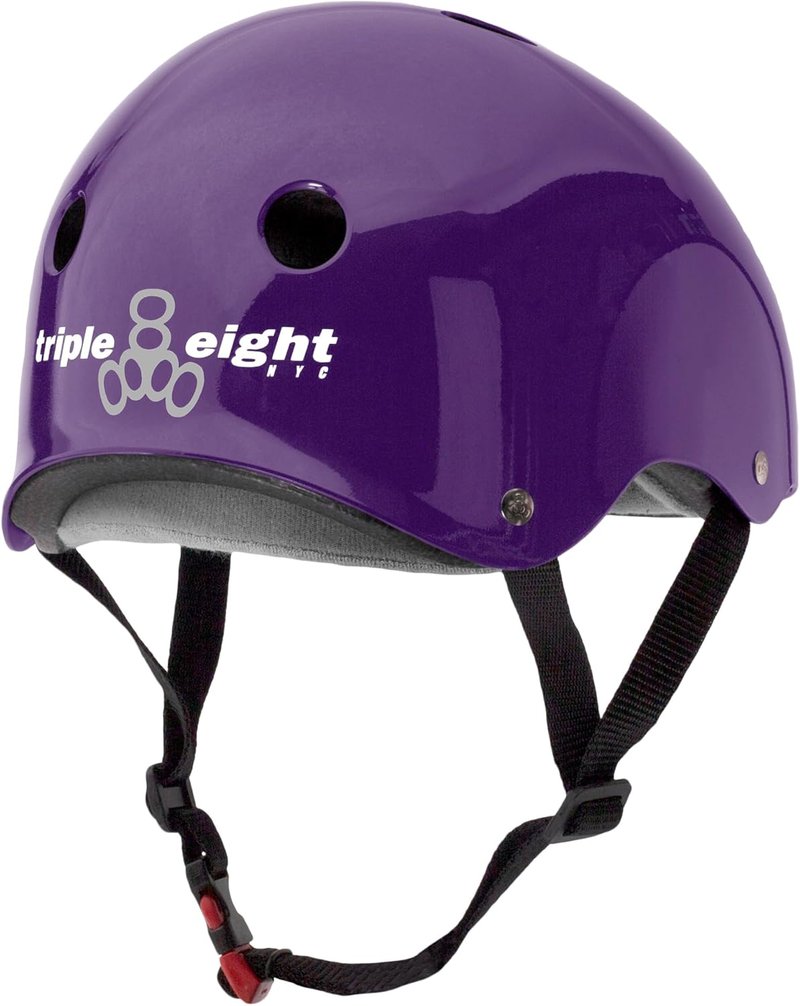 Triple Eight Sweatsaver Helmet - Certified Safety Gear for Skateboarding, BMX, Roller Derby | Comfortable Fit