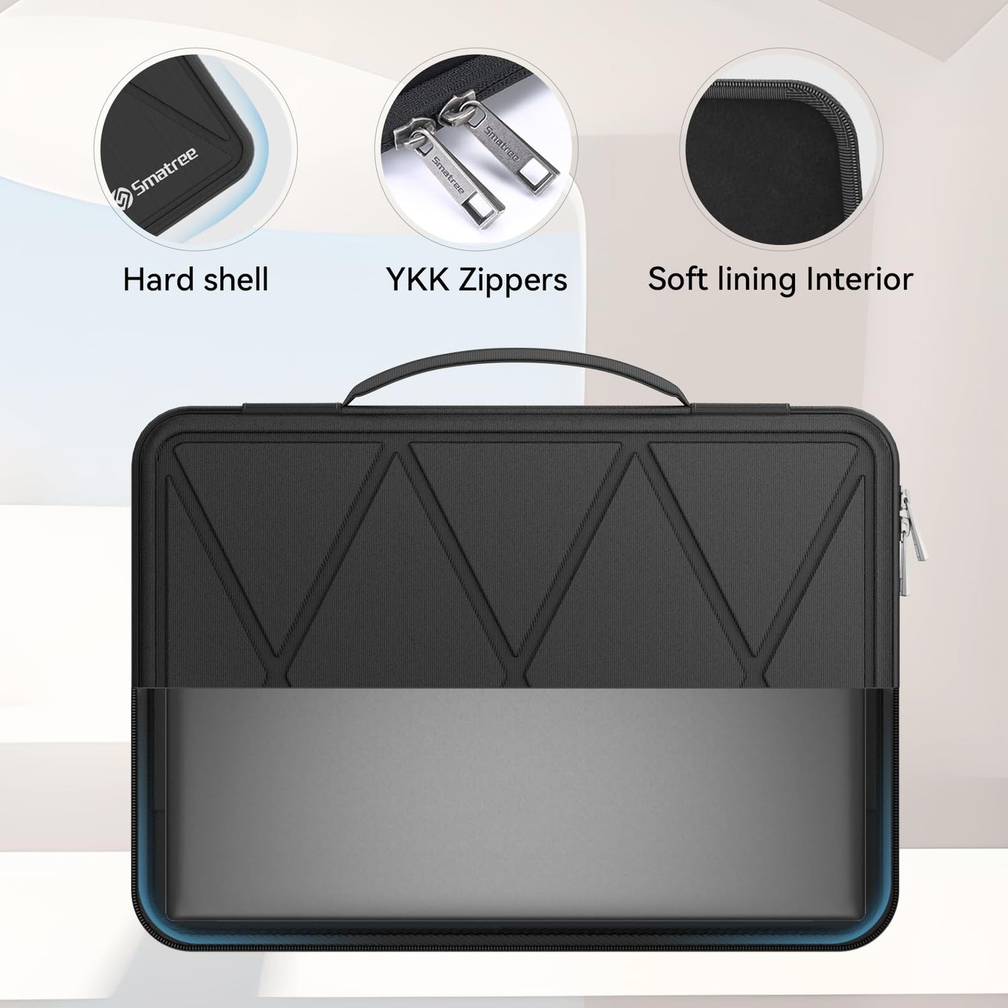 Smatree M74 Hard Protective 14-15.6 inch Laptop Sleeve Case Compatible for HP mt22 Mobile Thin Client, for Microsoft Surface Laptop 7 Copilot+ PC (X8269)