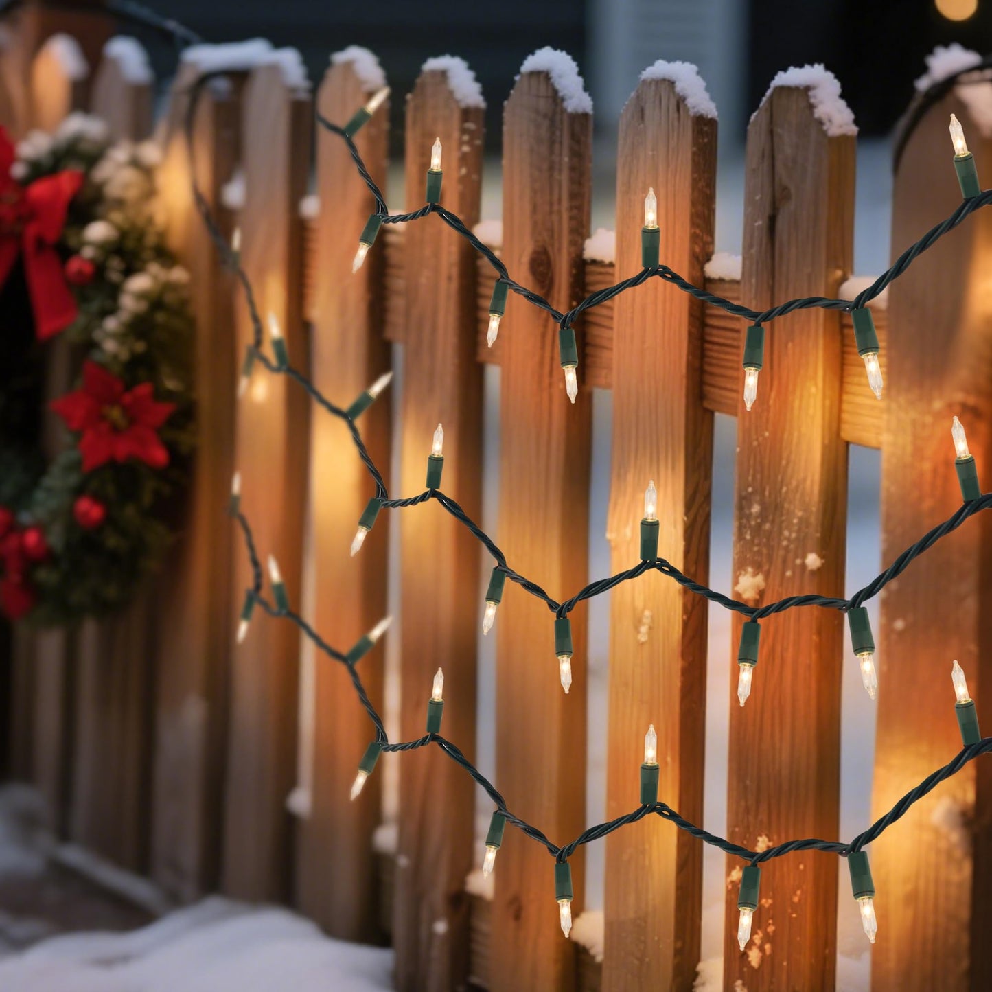 Watereem 2 Pack Clear Christmas String Lights, 100 Count Each, Incandescent Mini Christmas Lights, Connectable Xmas Tree Light for Indoor Outdoor Garland Birthday Holiday Wedding Festival Party