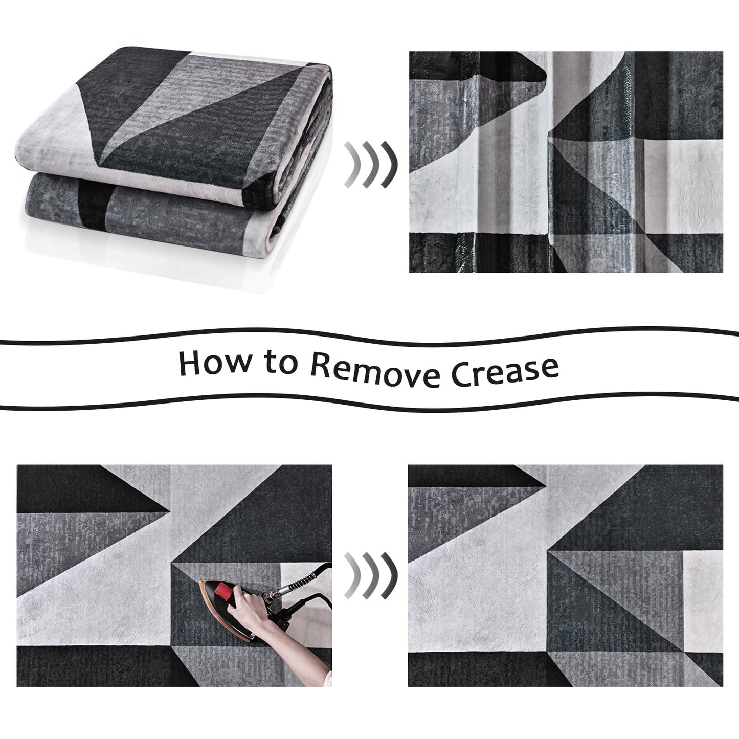 TWINNIS Indoor Modern Area Rug, 5x7 Geometric Patchwork Style Washable Large Rugs for Living Room Bedroom Hardwood Floors, Non Shedding Non Anti Backing Soft Carpet Home Floor Decor, Grey