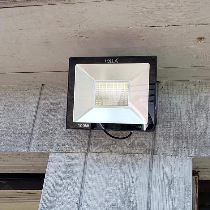 2 Pack 100W LED Flood Light Outdoor, 8000LM Super Bright Security Lights, 550W Equivalent, IP66 Waterproof, 3000K Warm White, Outside Floodlight for Garage, Garden, Lawn and Yard