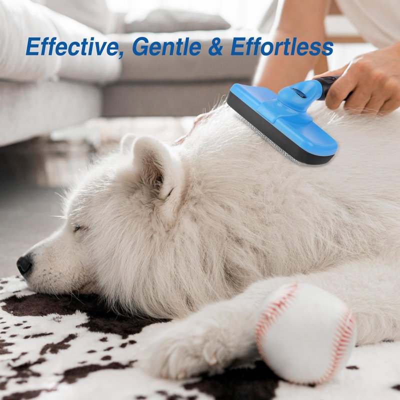 Artecare 4 in 1 Skin Friendly Grooming kit including Dematting Rakes,Self Cleaning Slicker Brush,Deshedding Brush,Flea Comb for Haired cat Dog and Small Animals.
