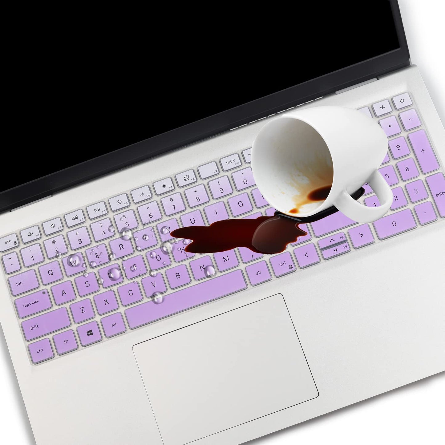 Keyboard Cover for 2025 Dell 15 Laptop DC15250 DC15255 15.6, Dell Inspiron 15 3510 3511 3515 3525 3530 3535 5510 5515 5518 7510 15.6, Vostro 3510 3520 3530 5510 5515 15.6, Latitude 3520/Inspiron 7610