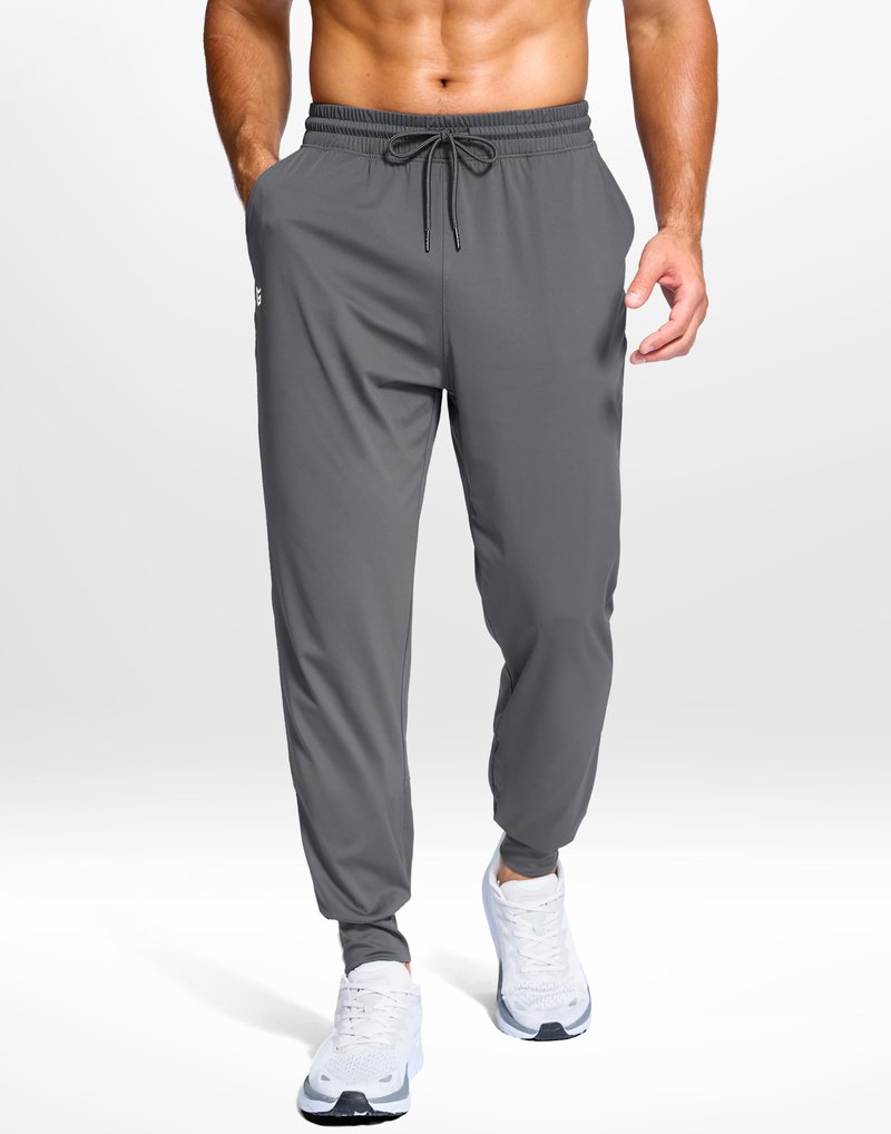 G Gradual Men's Joggers Lightweight Athletic Workout Pants with Pockets Stretch Track Running Sweatpants for Men Gym Sports,Graphite Grey,M
