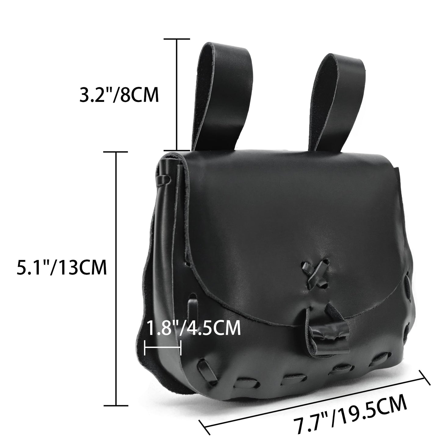 Medieval Waist Pack Vintage Belt Pouch Waist Bag LARP Renaissance Costume Accessories for Women Men