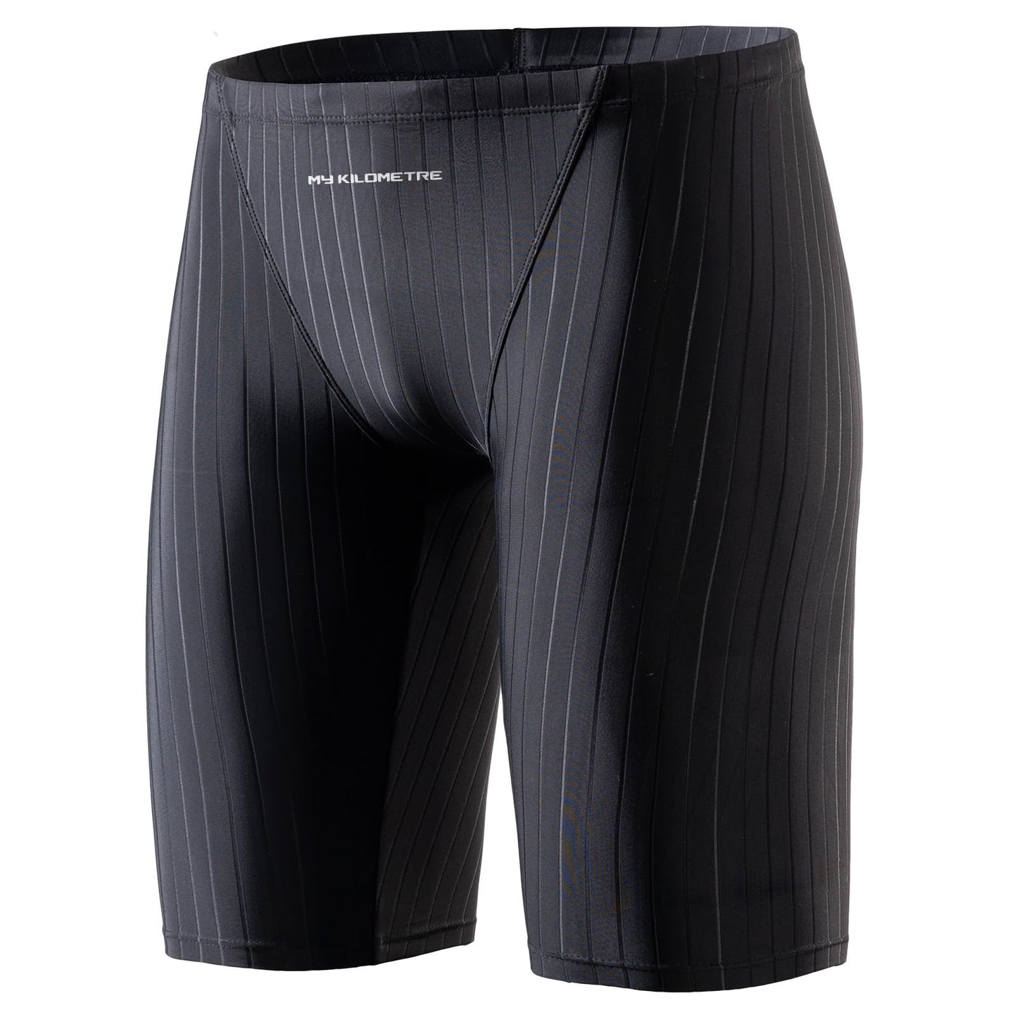 MY KILOMETRE Men's Swimsuit Jammer Solid Swim Jammers Endurance Long Racing Training Swimsuit